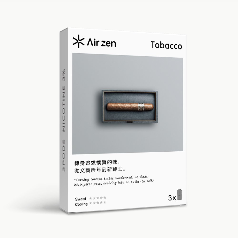 【包装】Airzen 艾爾藍 一代適配 烟弹口味 _煙草 Tobacco